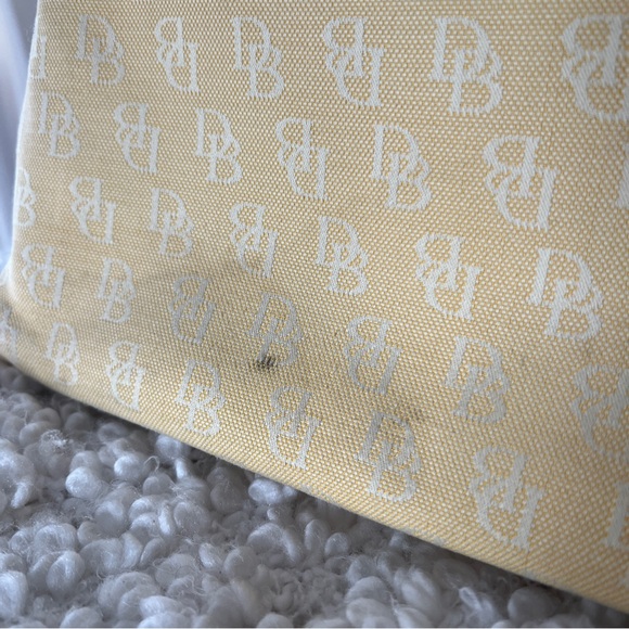 Dooney & Bourke yellow monogram canvas tote - Picture 7 of 16